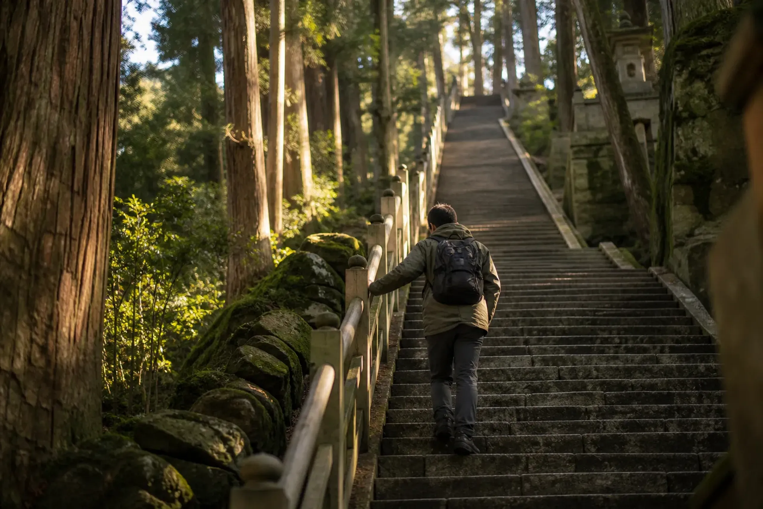 A full day allows more than the garden. Kotohira-gū, the