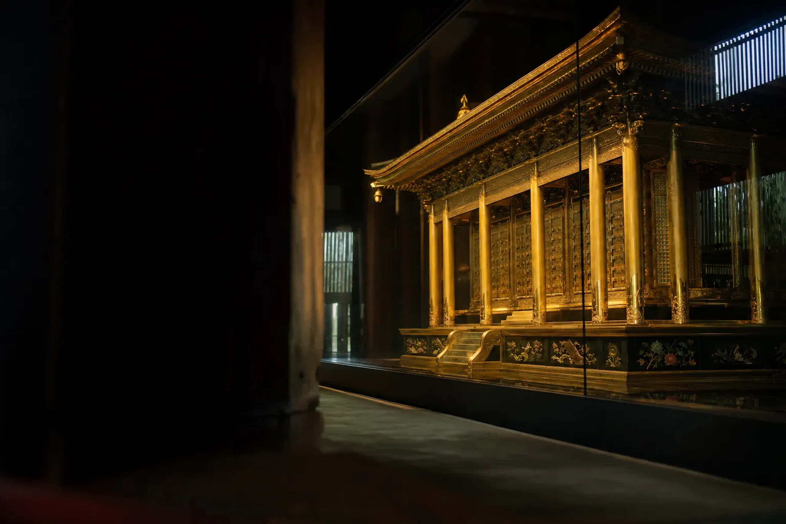 Konjikidō is also identified as a National Treasure (buildin