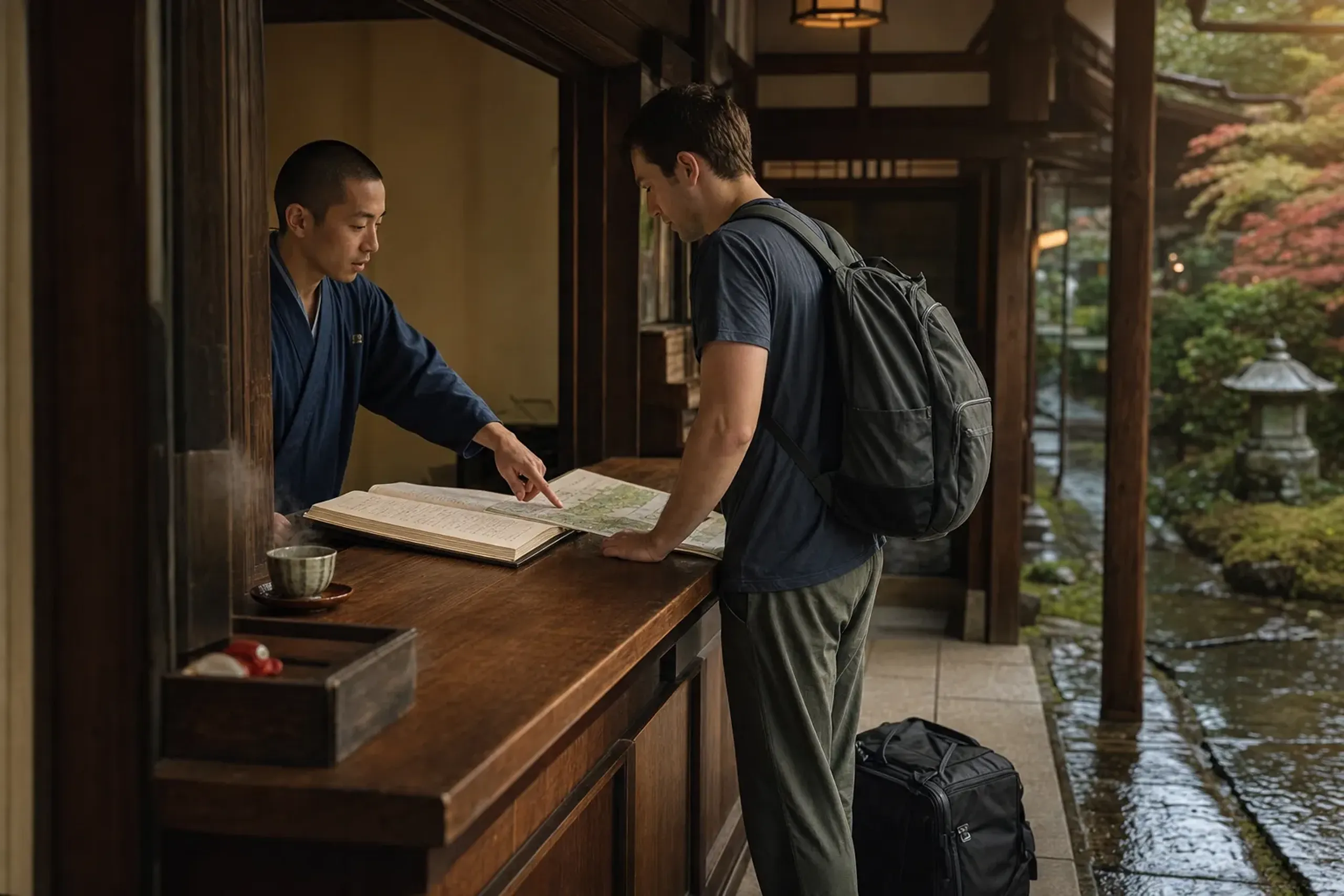 It is also easier logistically. Many temples have English-sp