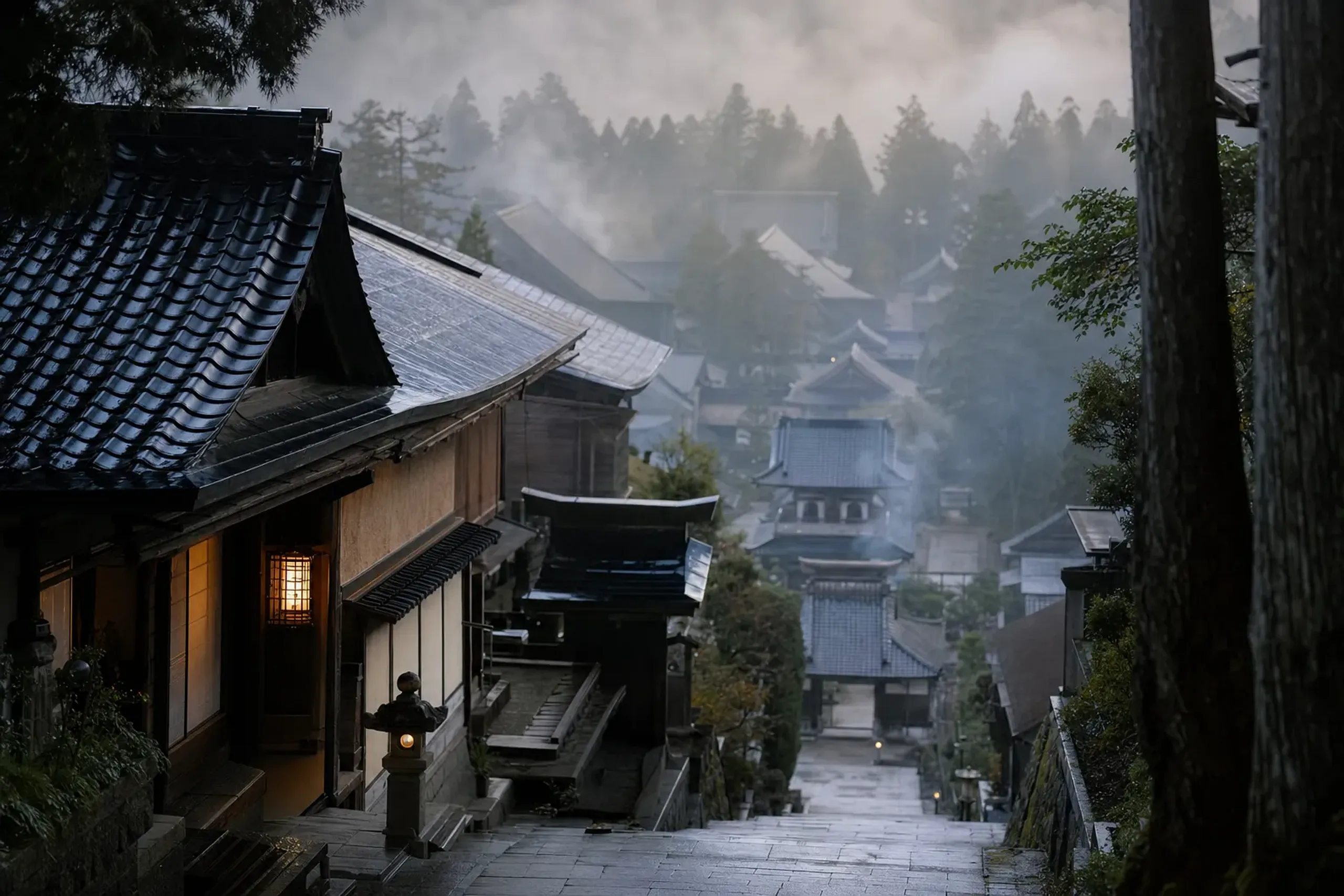 Mount Koya has 117 temples, and 51 currently offer shukubo