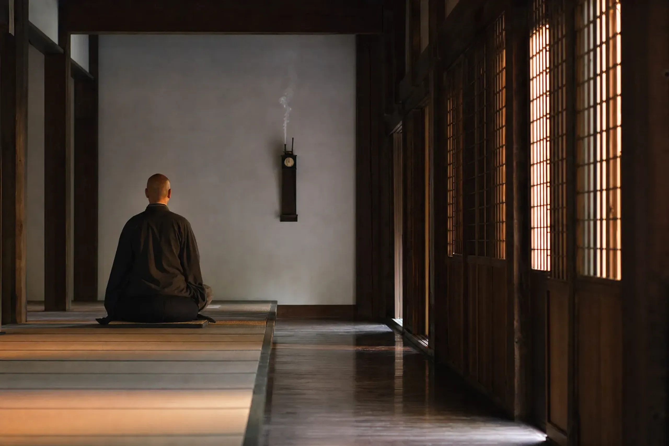 Verified structure includes two 40-minute periods of zazen,
