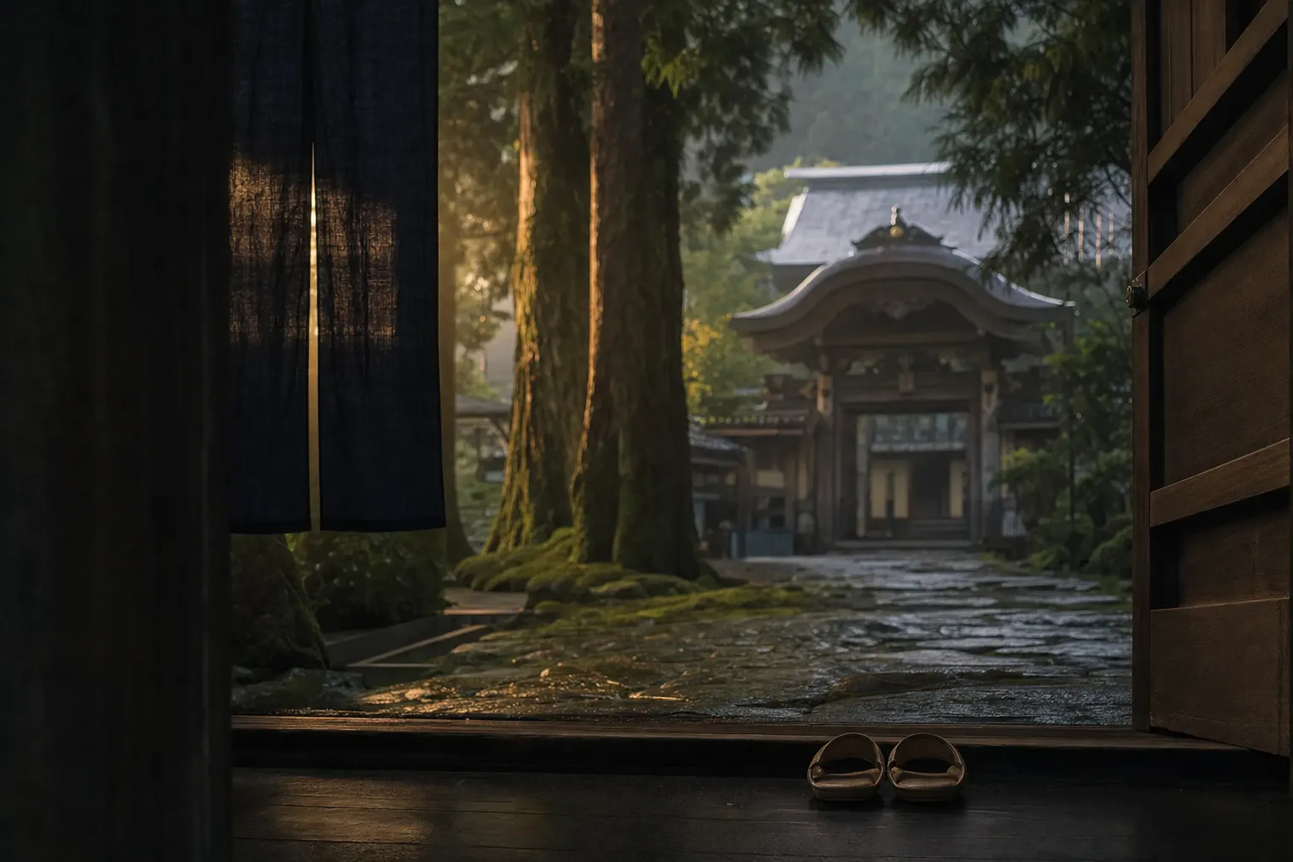 Hakujukan is a hotel immediately outside Eiheiji’s gate, dev