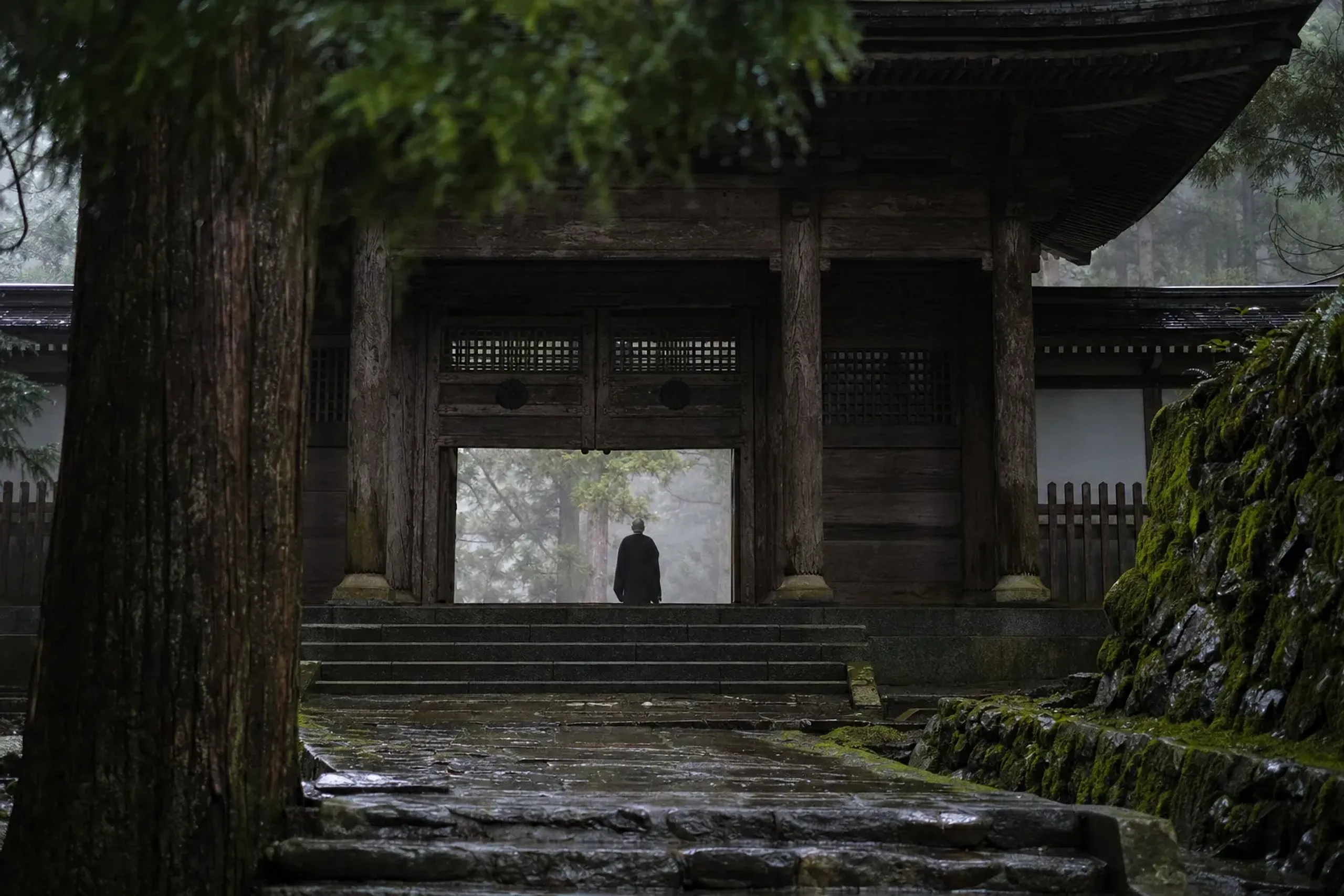 Eiheiji’s main gate (sanmon) is reserved for monks arriving
