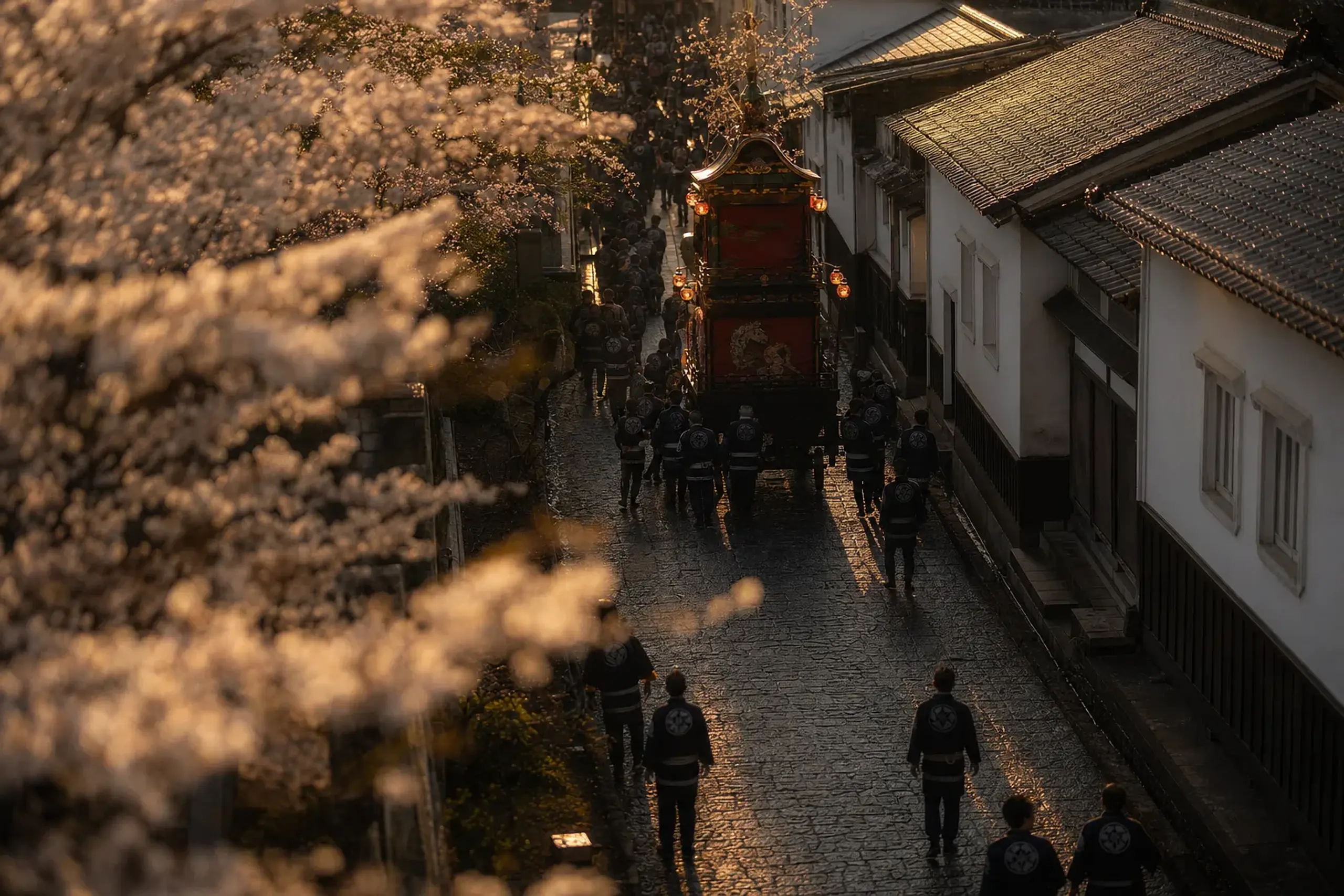 In the 2026 example, the night float procession through the