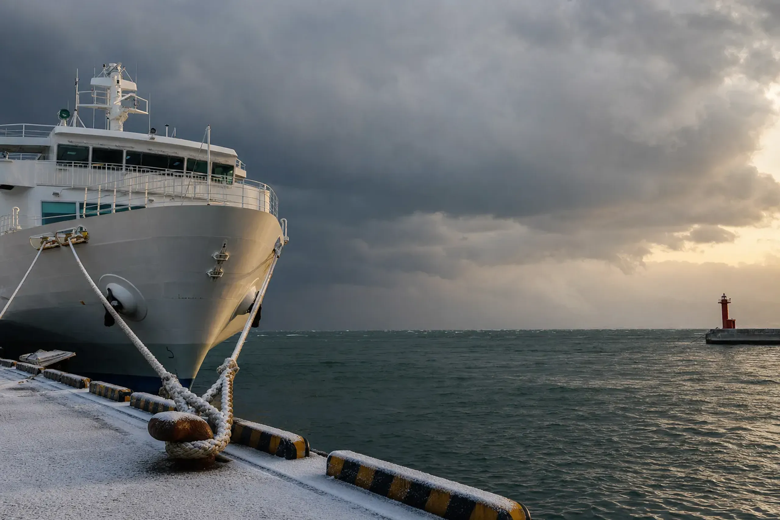 When typhoons approach, ferries and flights to the outer isl