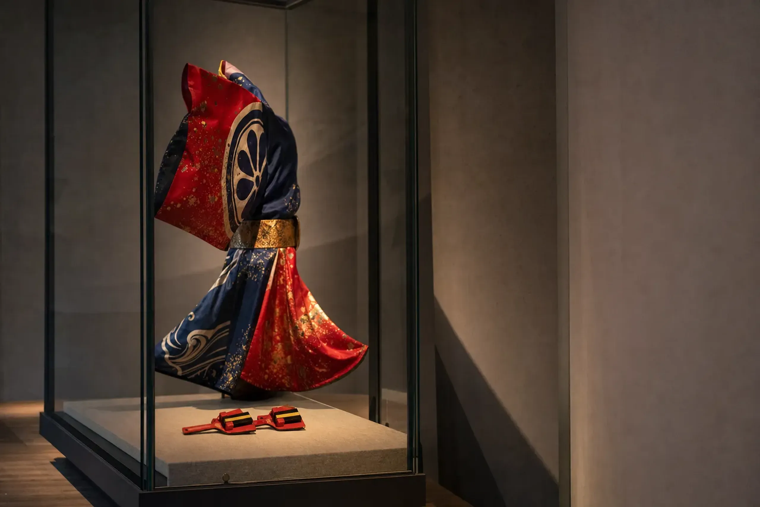 The Kōchi Yosakoi Information Exchange Center building displaying festival costumes and naruko