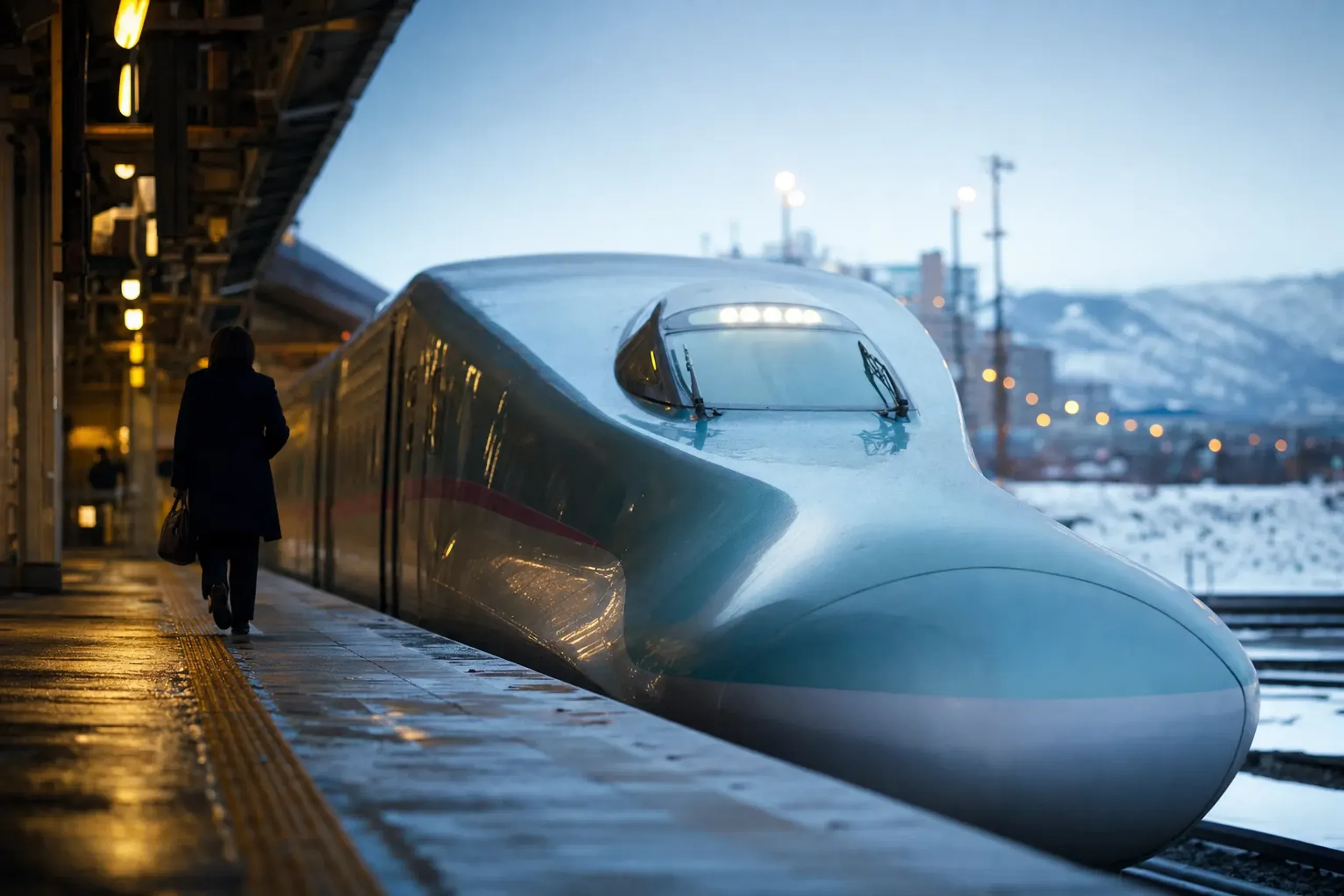 By rail from Tokyo: