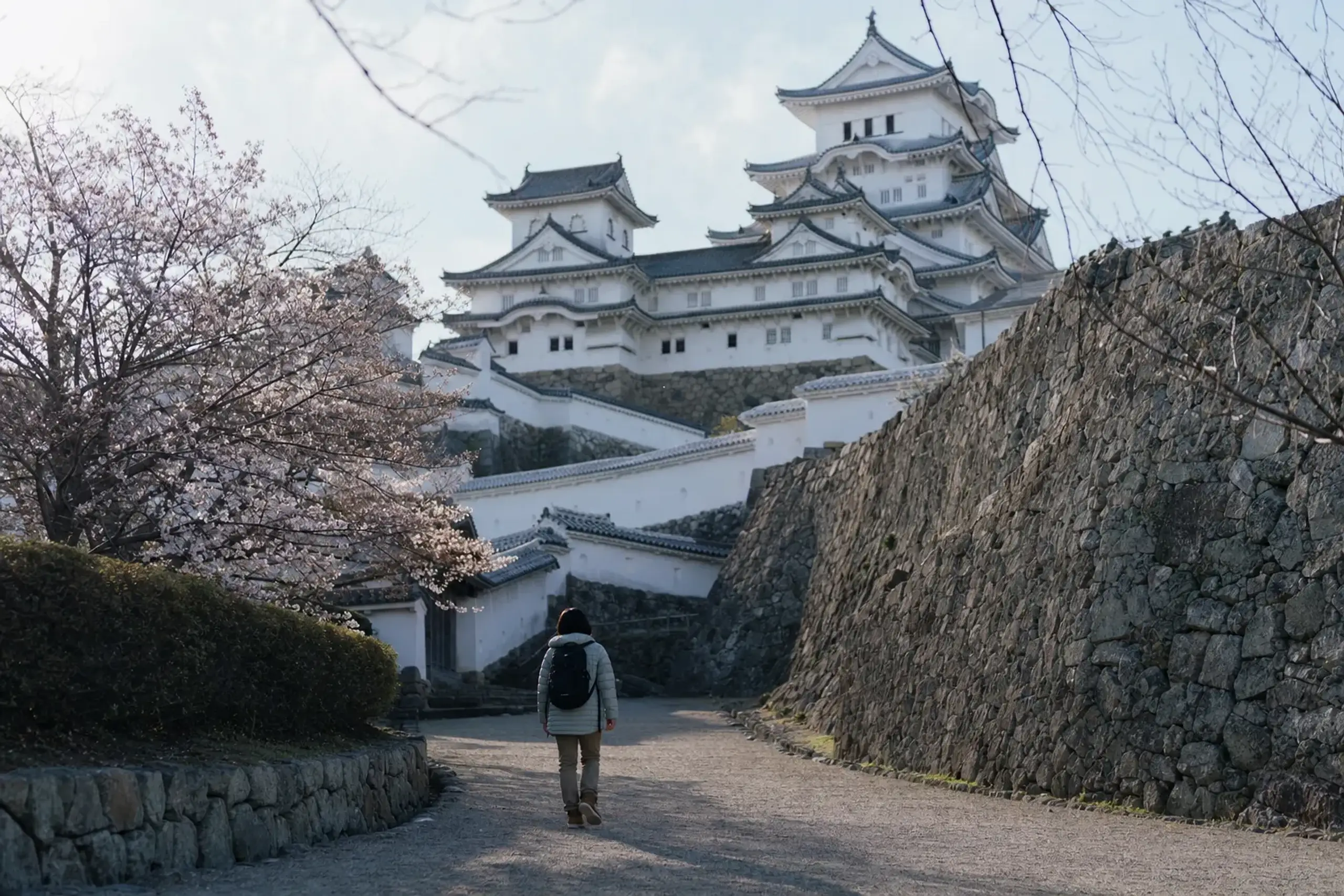Two small walking facts change how the days feel. Himeji