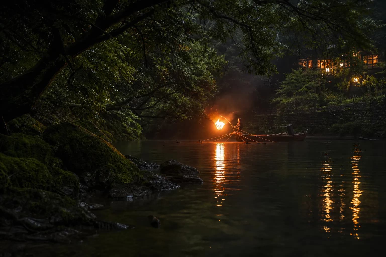 Private Ukai Night Cruise in Japan: Torchlight & Silence