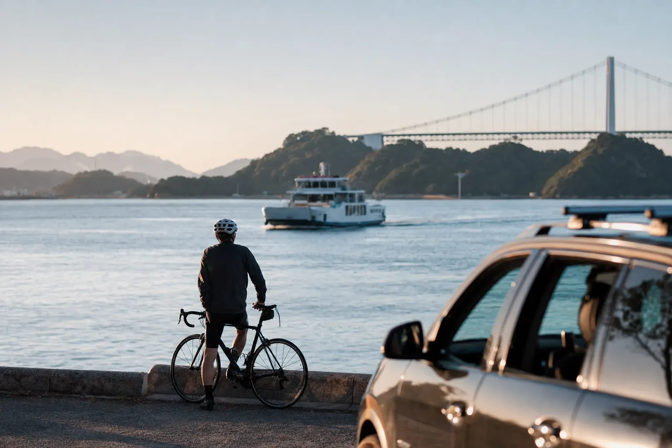 Start in Onomichi and ride west across the islands to