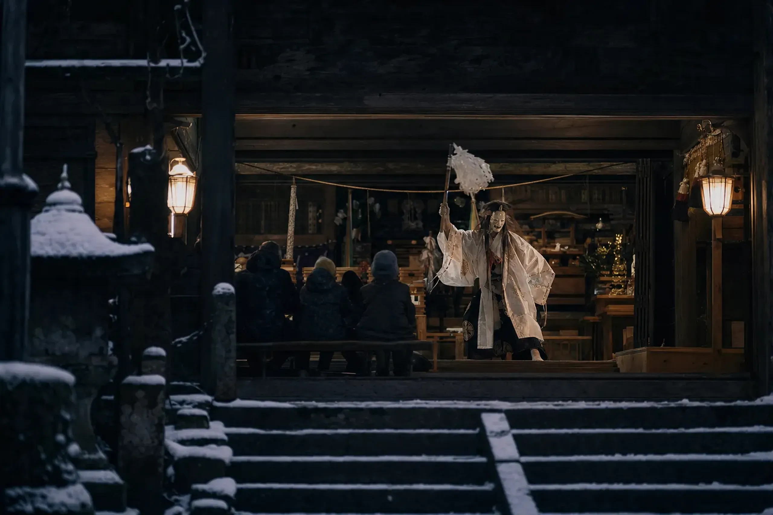 No—the nightly program at Takachiho Shrine is a shortened se