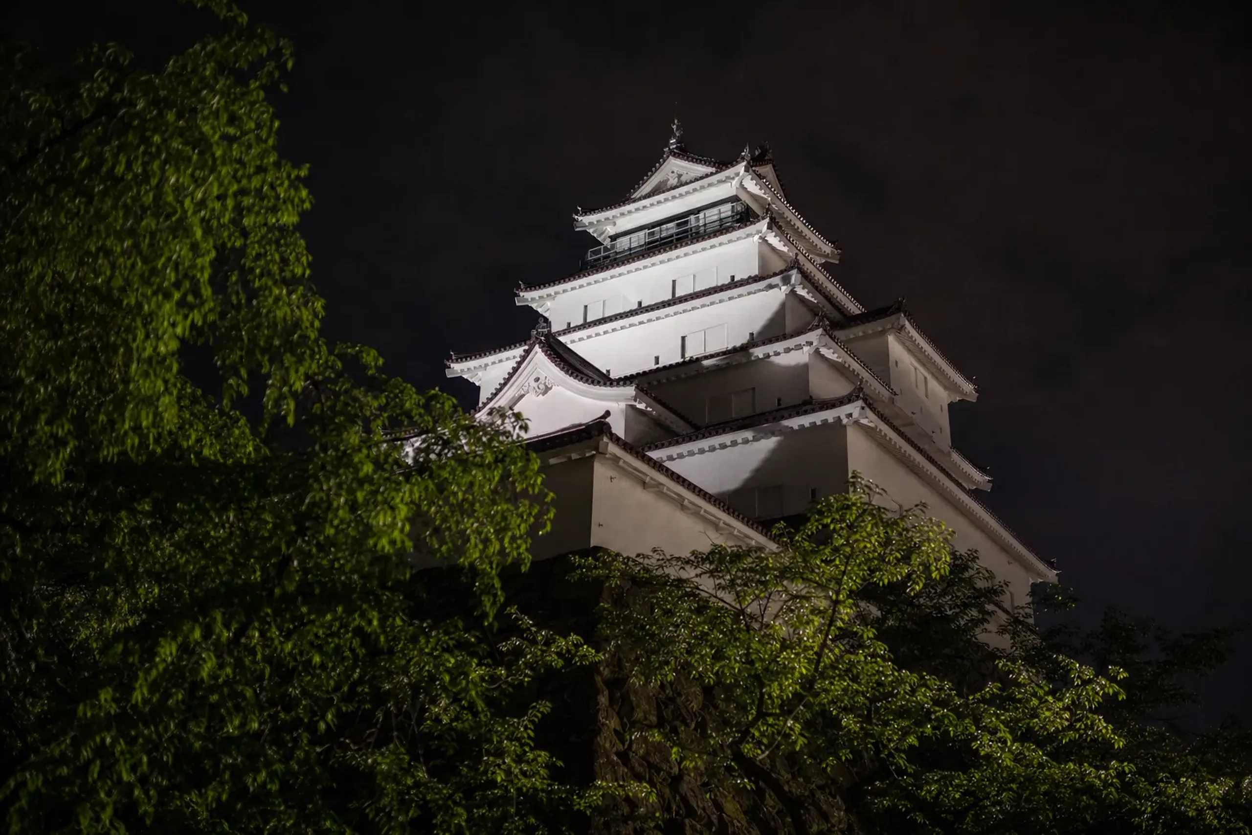 Night transforms the photography. The keep grows heavier and