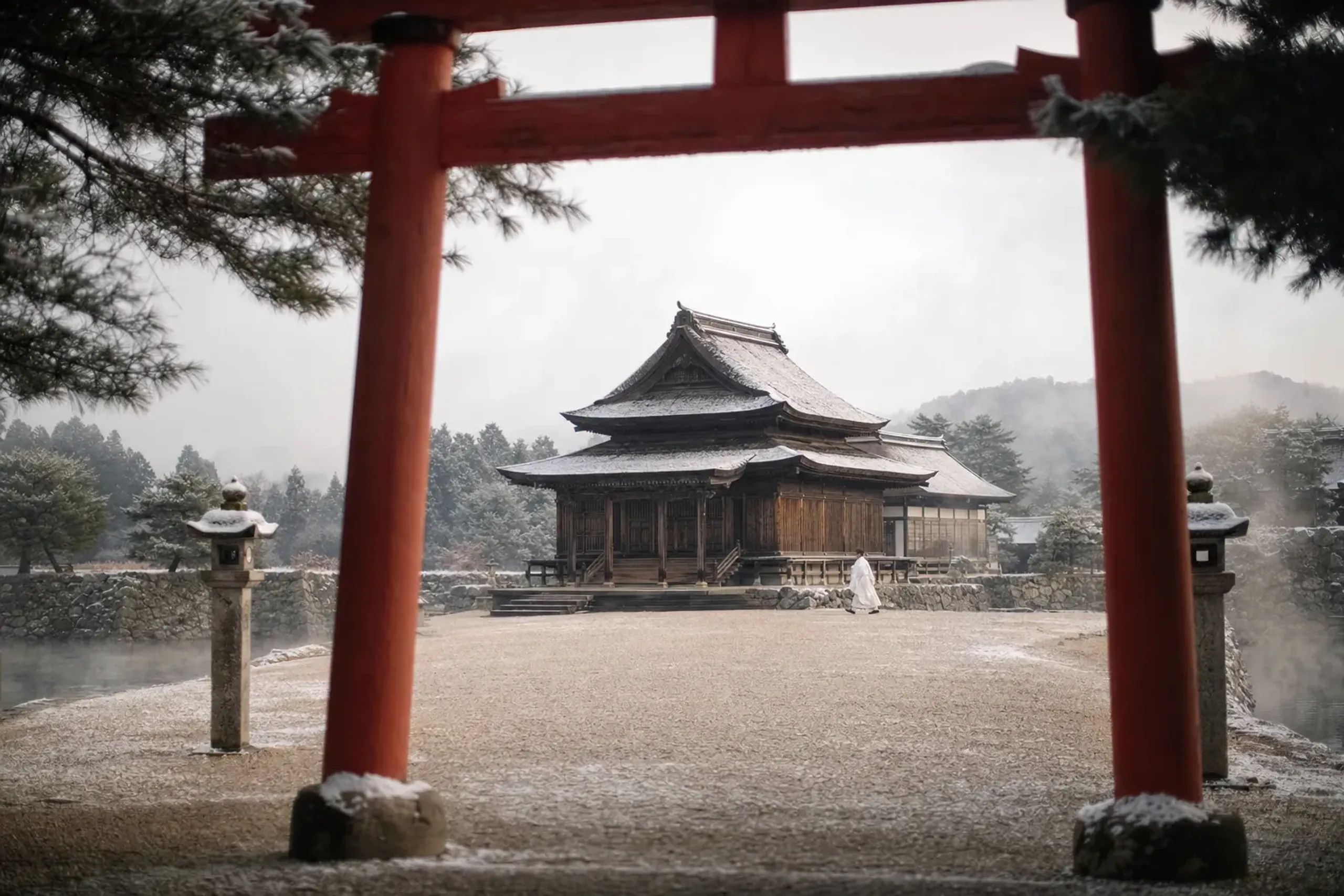 Uesugi-jinja (Uesugi Shrine) stands on the former main enclo