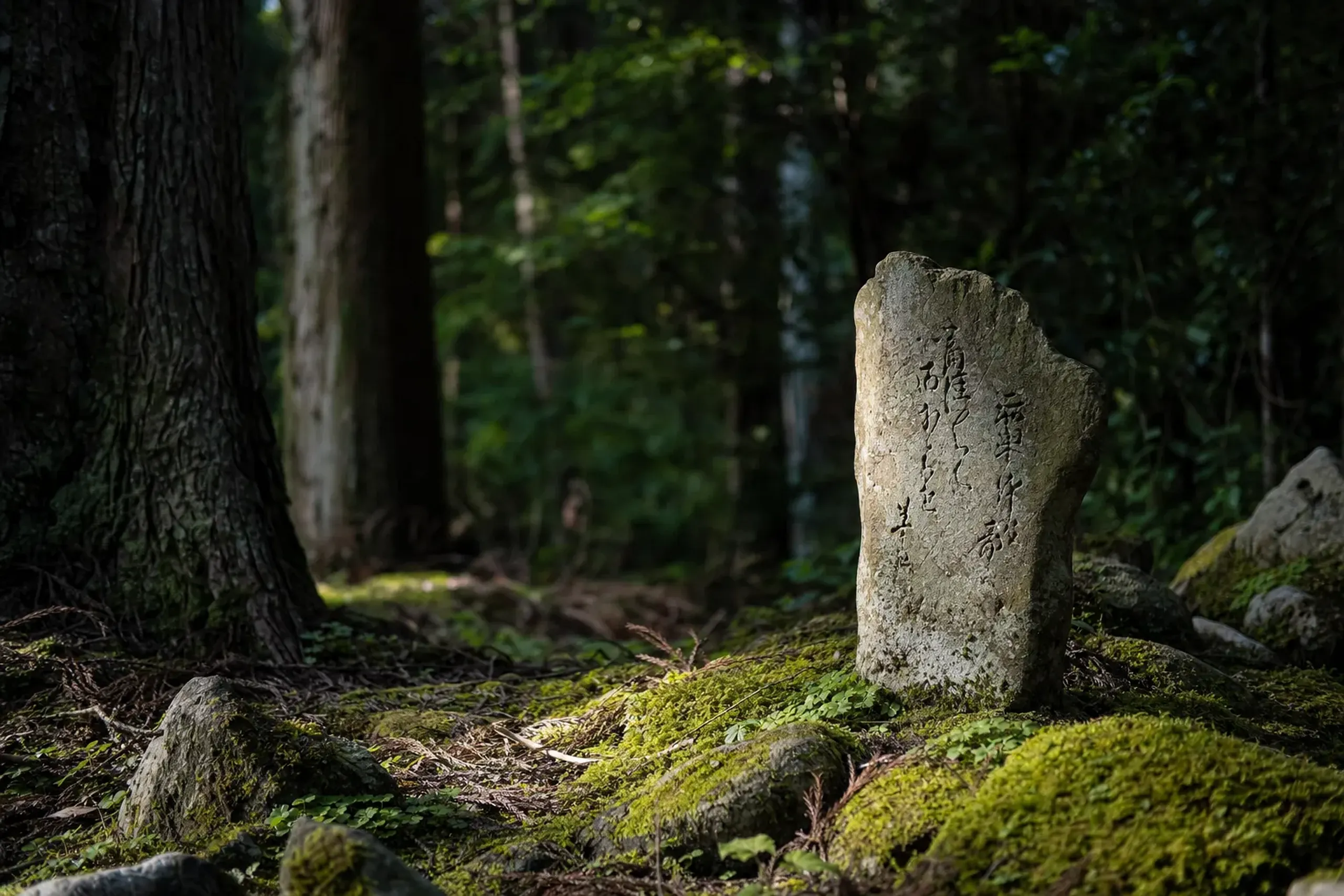 Sezuka is a cicada-mound monument marking where Bashō’s disc
