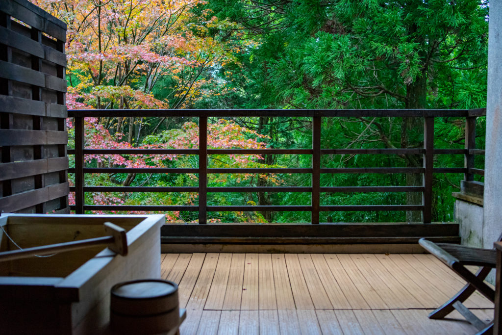 Hakone hot spring in upstear