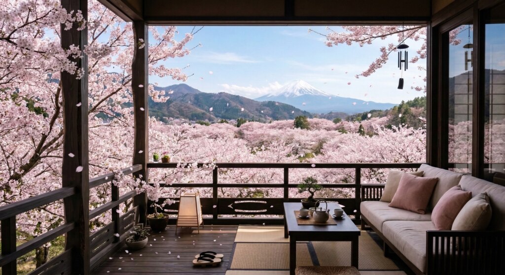 Serene Sakura Overlook