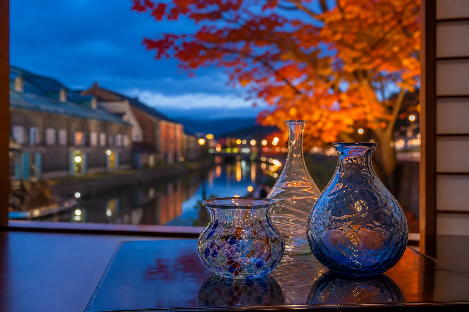 Each piece of Otaru glassware is a unique legacy to the city's long-standing artistic heritage.