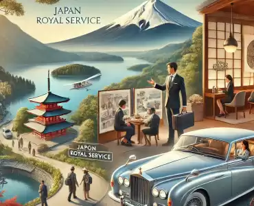 Private hot spring Japan Royal Service specializes in crafting bespoke travel experiences, ensuring that your time in Hakone is both luxurious and unforgettable.　　បទពិសោធន៍ ឯកជន ជាមួយនឹងទេសភាព ភ្នំហ្វូជិ ដ៏អស្ចារ្យ