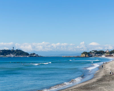 Enoshima Beach in Kamakura City