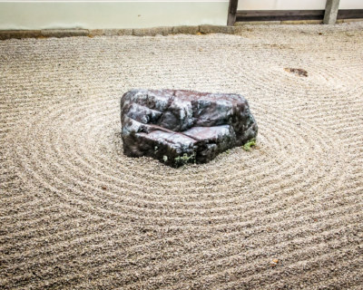 Japanese zen garden - Kyoto, Japan