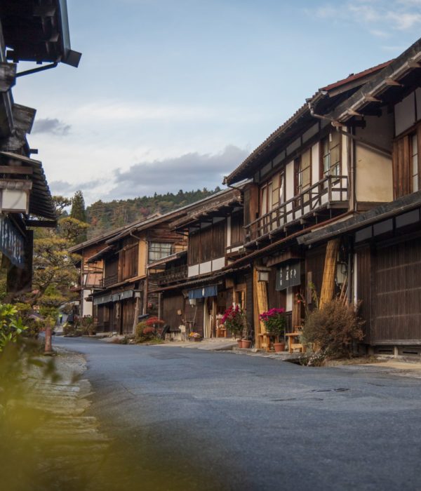 A shot of a Nagano street in Japan
